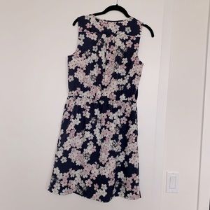 Loft Floral Tie Waist Dress MP